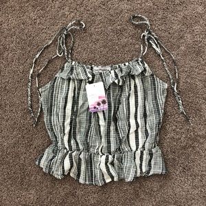 3/$25 Dainty Hooligan Striped Peplum Top